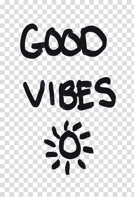 Good Vibes text transparent background PNG clipart