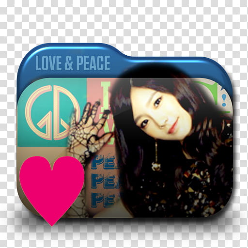 SNSD Love and Peace Folder Icon , Taeyeon Love, Love & Peace folder file icon transparent background PNG clipart