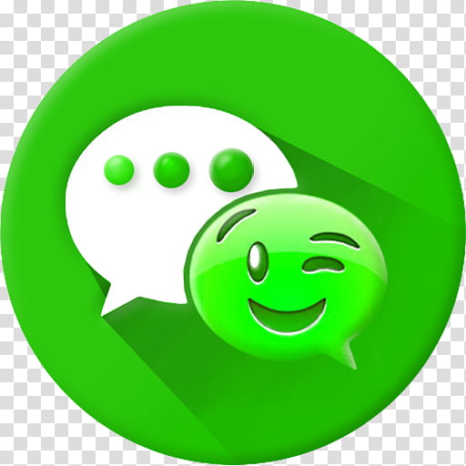 Emoticon Smile, Wechat, Android, Mobile Phones, Logo, Computer Software, Green, Yellow transparent background PNG clipart