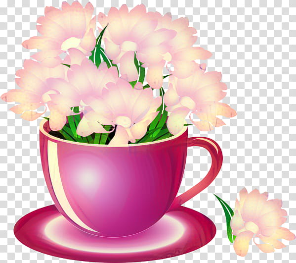 Floral Flower, Birthday
, Floral Design, Cup, Invitation, Teacup, Greeting Note Cards, Pink transparent background PNG clipart