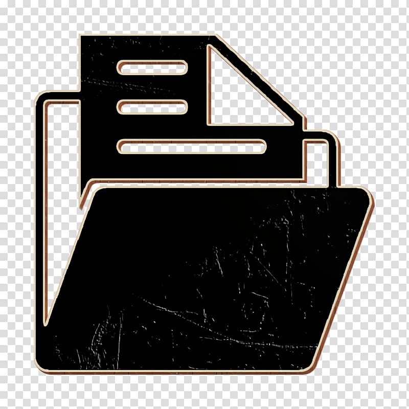 Essential Compilation icon Folder icon, Black, Logo transparent background PNG clipart