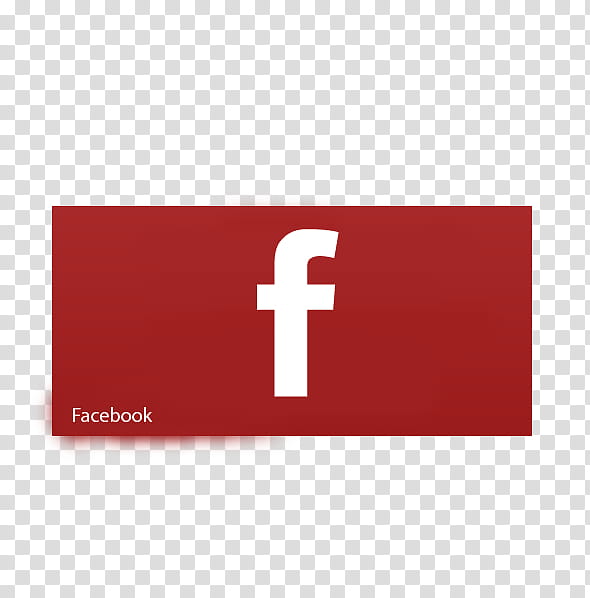 red and white facebook logo transparent background PNG clipart