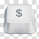 Keyboard Buttons, dollar sign key transparent background PNG clipart