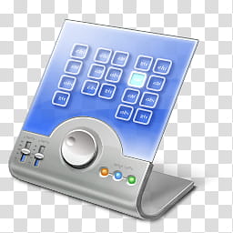 Vista RTM WOW Icon , Control Panel, gray and blue device icon transparent background PNG clipart