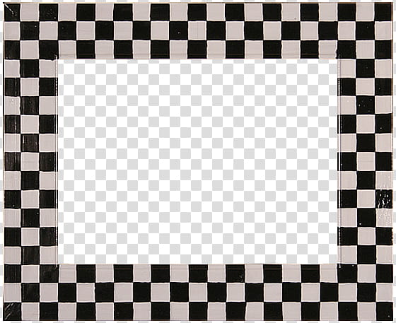 square white and black checkered frame transparent background PNG clipart