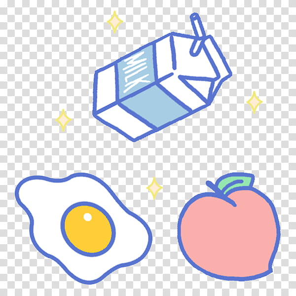 watchers, milk carton, fried egg, and apple illustrations transparent background PNG clipart