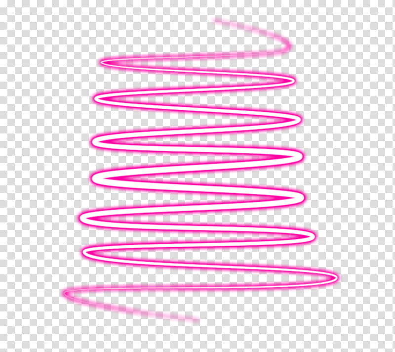 luces de neon, pink and white neon zigzag illustration transparent background PNG clipart