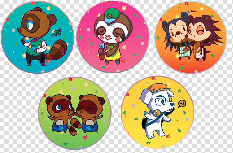 Animal Crossing Buttons transparent background PNG clipart