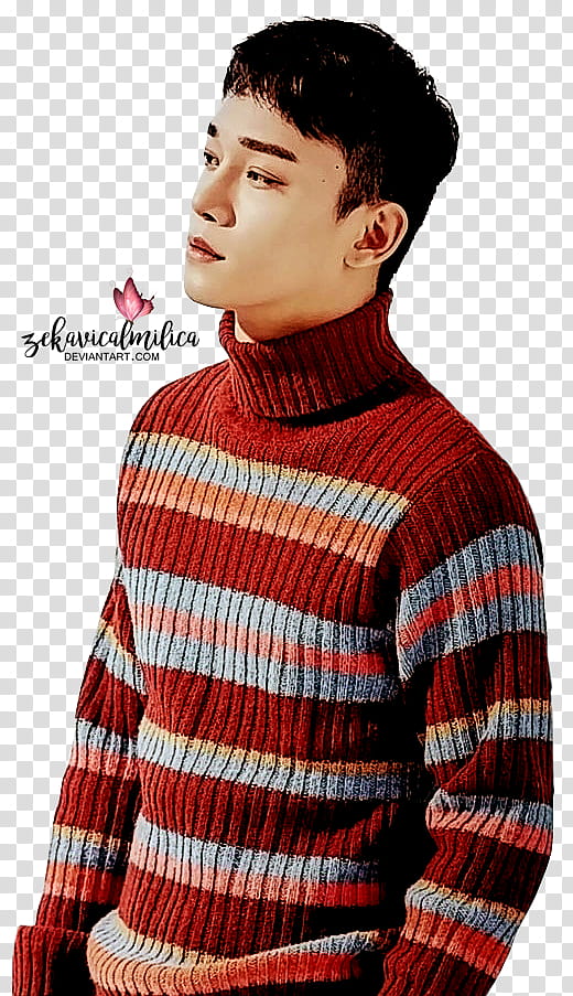 EXO Chen  Season Greetings, man wearing sweatshirt transparent background PNG clipart