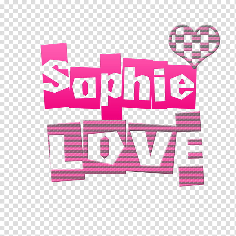 Texto sophie love transparent background PNG clipart