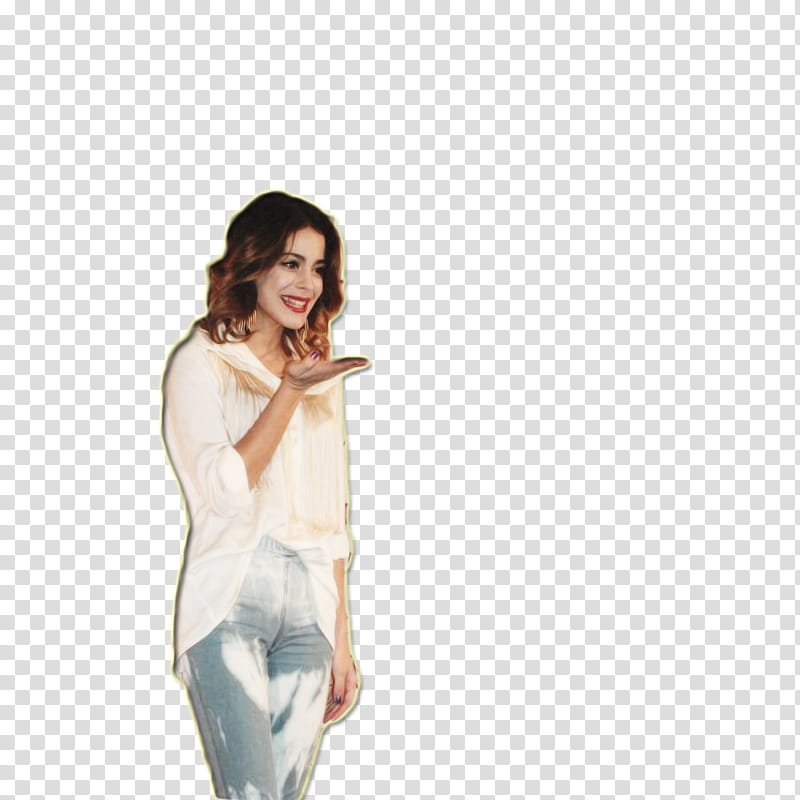 Martina Stoessel y Lodovica Comello, woman wearing white dress painting transparent background PNG clipart