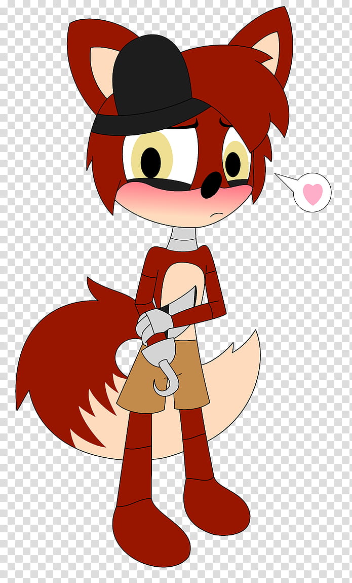 [FNAF] Hugs?, female character in red with hook hand illustration transparent background PNG clipart