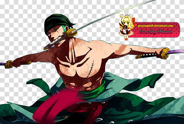 Render Roronoa Zoro () transparent background PNG clipart