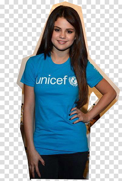 Selena Unicef y uno extra  transparent background PNG clipart