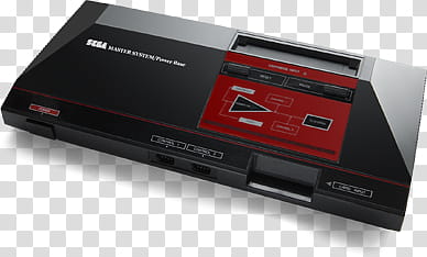 Classic Consoles, black SEGA Genesis game console transparent background PNG clipart