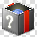 Leopard for Windows XP, grey and red box with question mark sign illustration transparent background PNG clipart