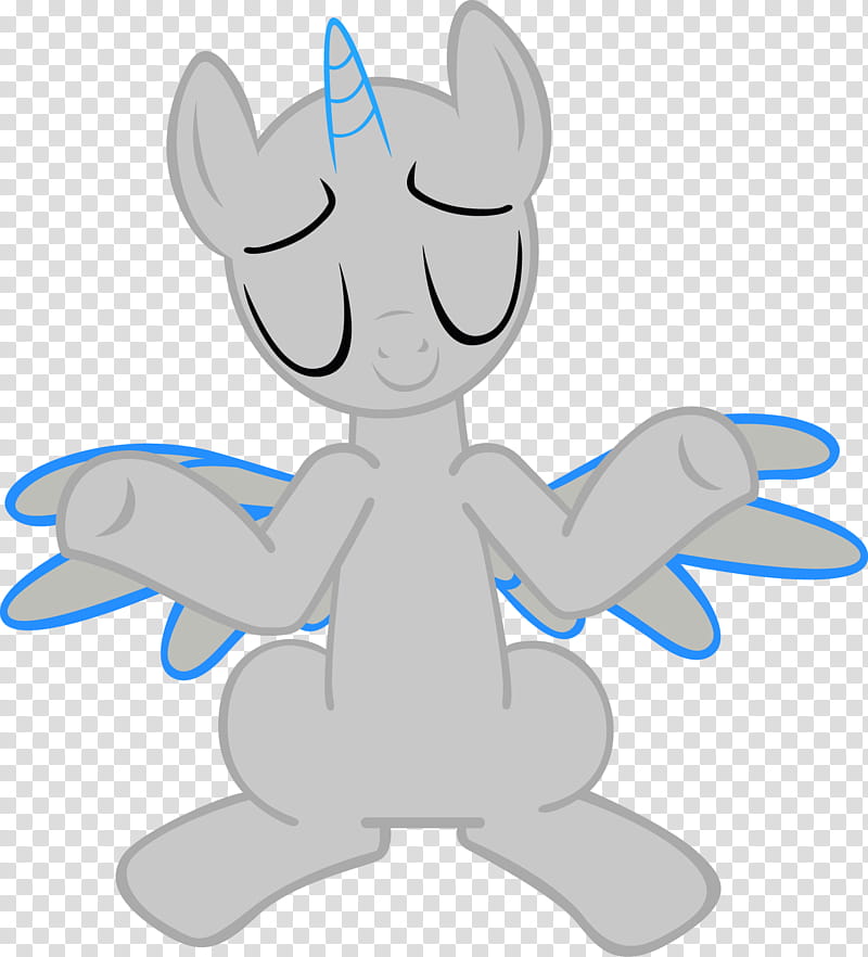 Shrugging Pony Base , gray unicorn illustration transparent background PNG clipart