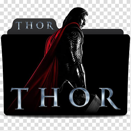 MARVEL Cinematic Universe Folder Icons Phase One, thor-a, Thor folder icon transparent background PNG clipart