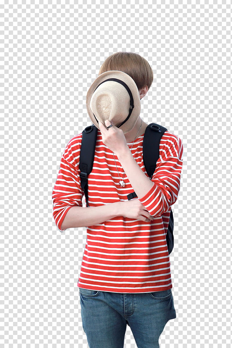 Se Hun, man cover his face with fedora hat transparent background PNG clipart