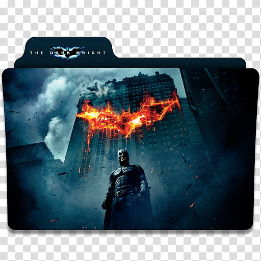 D Movie Folder Icon Pack, darkknight transparent background PNG clipart