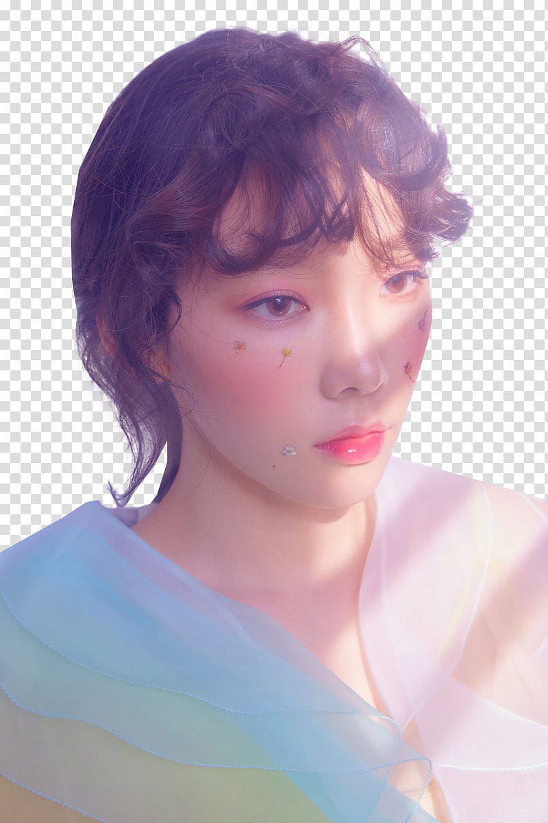 GIRLS GENERATION TAEYEON , woman wearing pink and teal mesh shirrt transparent background PNG clipart