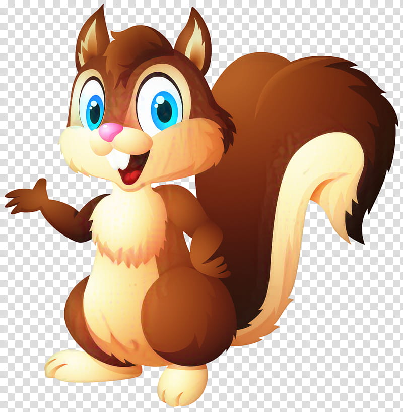 Squirrel, Cartoon, Tail, Chipmunk, Animation, Animal Figure, Snout, Eurasian Red Squirrel transparent background PNG clipart