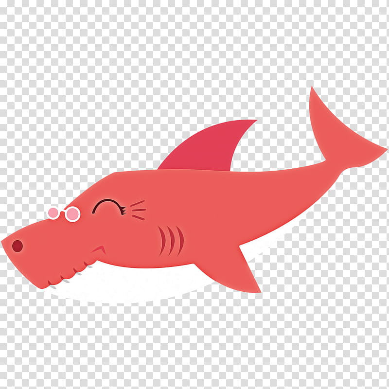 Shark, Fish, Red, Pink, Fin, Animal Figure, Cartilaginous Fish transparent background PNG clipart