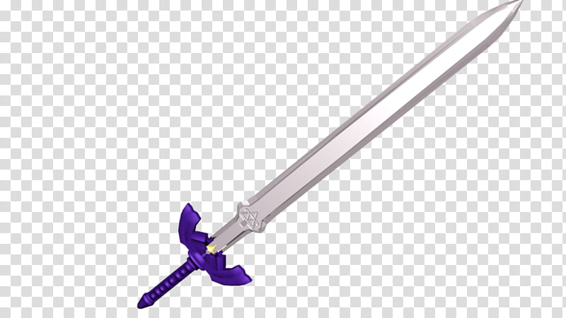 -The Master Sword Render -, blue and gray sword transparent background PNG clipart
