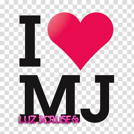 I LOVE MICHAEL JACKSON transparent background PNG clipart