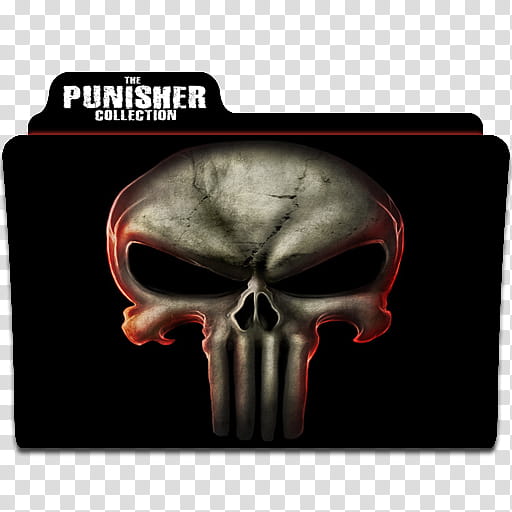The Punisher Collection Movie Folder Icon, Punisher transparent background PNG clipart