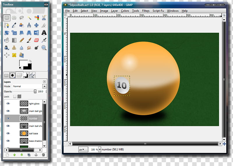 Gimp Tutorial D Pool Balls transparent background PNG clipart