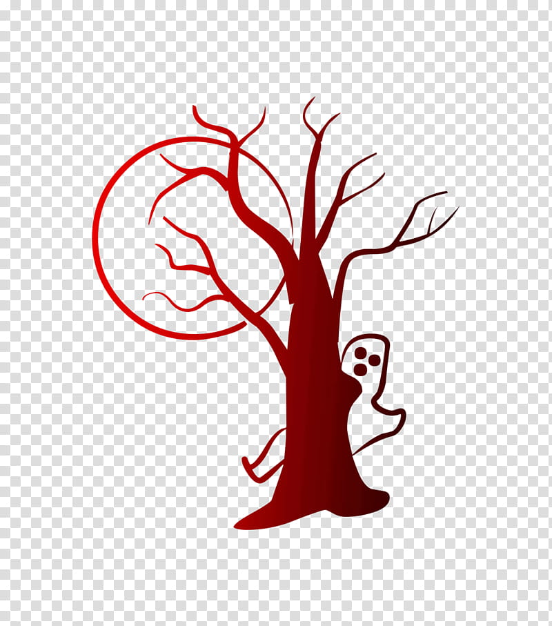 Halloween Tree Branch, Decal, Wall Decal, Sticker, Spooky Halloween, Halloween , Ghost, Coloring Book transparent background PNG clipart