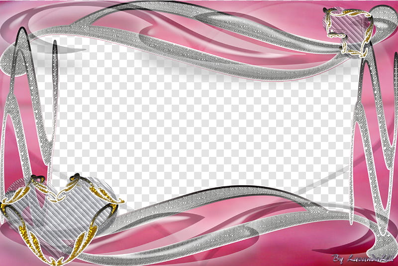 Lav Frames, pink and gray frame transparent background PNG clipart