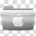 Colorflow   ea Apple, gray folder icon with Apple logo transparent background PNG clipart