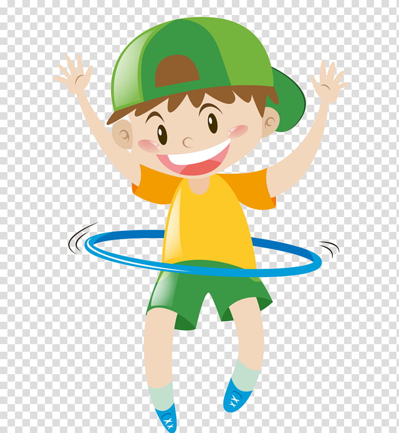 Boy, Exercise, Child, Hula Hoops, Jump Ropes, Green, Male, Cartoon transparent background PNG clipart