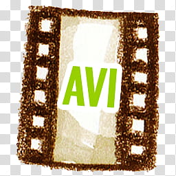 Natsu Icon Set, Natsu-AVI, AVI film illustration transparent background PNG clipart