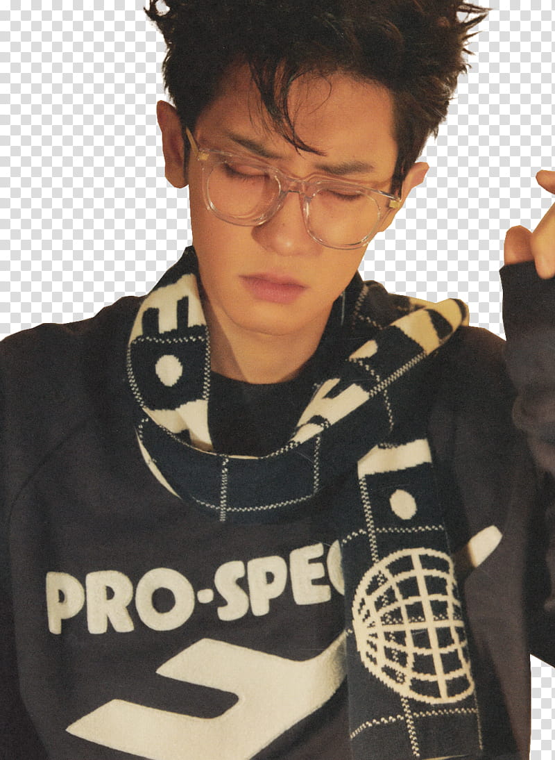 SHARE Chanyeol The Celebrity Magazine EXO, man wearing black long-sleeved shirt transparent background PNG clipart