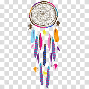 Weird Stuff II, multicolored dreamcatcher illustration transparent background PNG clipart