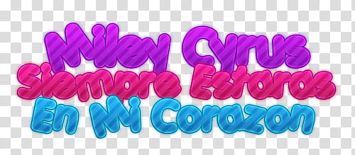 Miley Texto transparent background PNG clipart