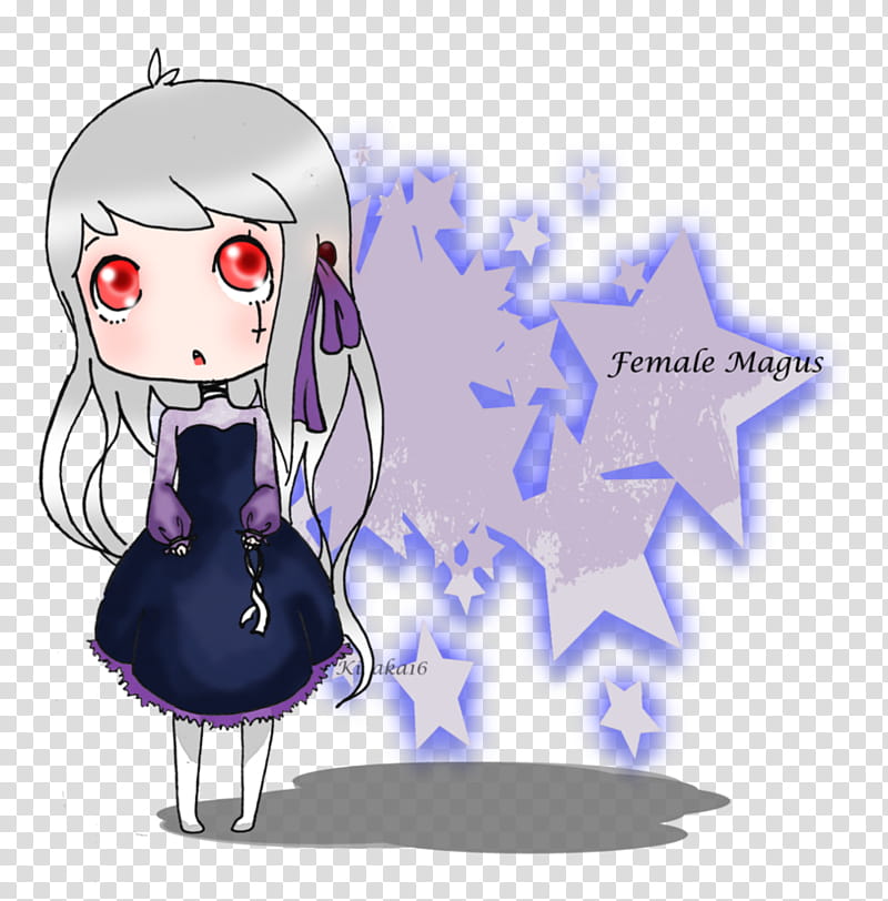 Female Magus Chibi transparent background PNG clipart