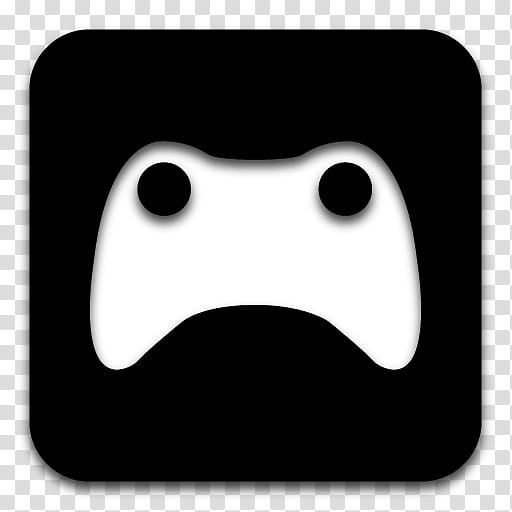 Black n White, game controller icon transparent background PNG clipart