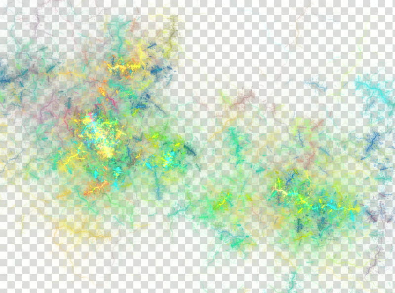 Apophysis  , green, blue, pink and yellow abstract painting transparent background PNG clipart