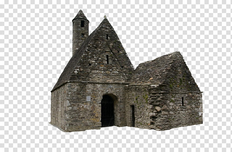 Monastery ruins, gray brick building transparent background PNG clipart