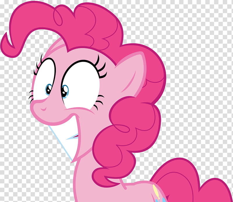 Pinkie Pie Is Excited About Something, pink pony with mouth open illustration transparent background PNG clipart