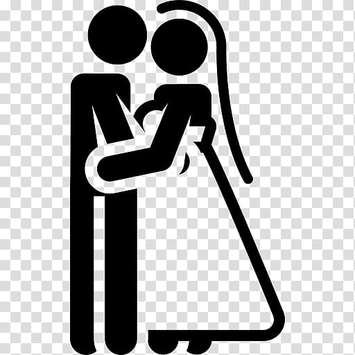 Wedding Silhouette, Bridegroom, Newlywed, Pictogram, Symbol, Logo transparent background PNG clipart