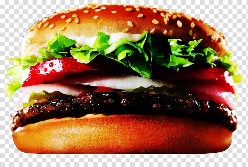 Hamburger, Fast Food, Junk Food, Cheeseburger, Burger King Grilled Chicken Sandwiches, Dish, Whopper, Bun transparent background PNG clipart