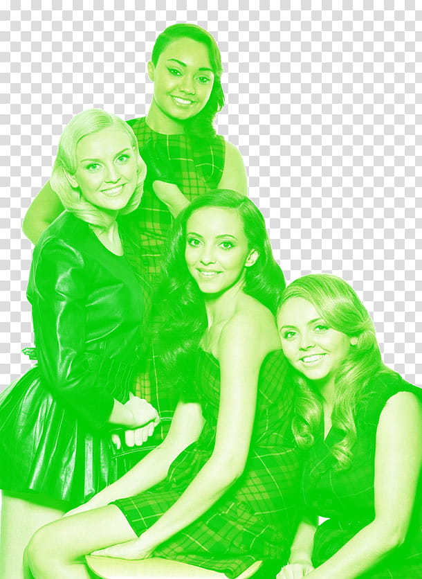 Little Mix, four women smiling transparent background PNG clipart