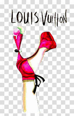 Fashion Shoes s, pink Louis Vuitton heeled shoe transparent background PNG clipart