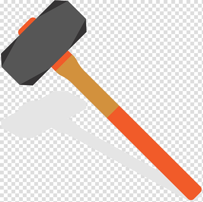 Hammer Splitting Maul Line Angle Orange Sa Sledgehammer Mallet Lump Hammer Transparent Background Png Clipart Hiclipart