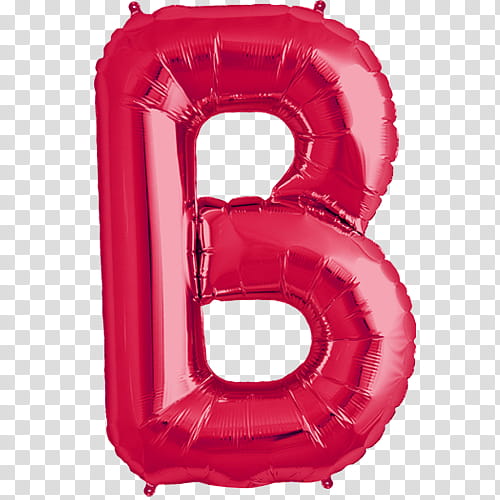 Cryba, red inflatable letter B ornament transparent background PNG clipart